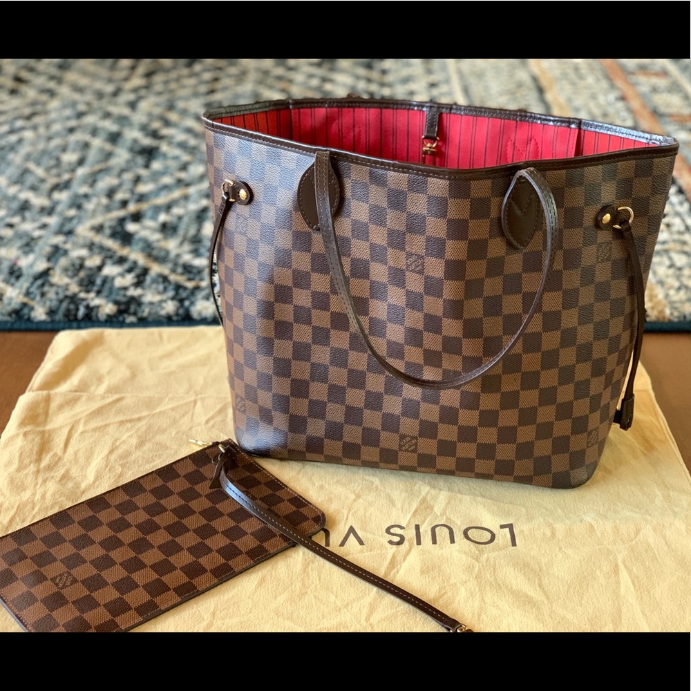 Authentic Louis Vuitton Neverfull MM Damier Ebene
